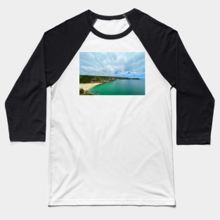 Porthcurno Beach Baseball T-Shirt